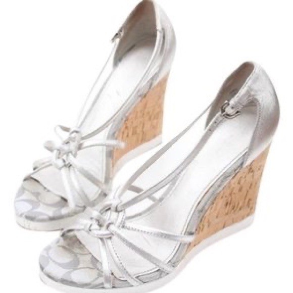 Joslin Silver Cork Coach Wedges 🤍 - Picture 6 of 6